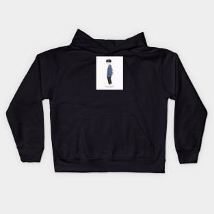 Blue Sweater Boy Kids Hoodie